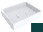 Раковина для ванної Miraggio Capri 49,4х39,5 см литої мармур Miramarble синьо-зелений 0000289