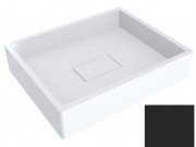 Раковина для ванної Miraggio Capri 49,4 х39, 5 см литої мармур Miramarble сигнальний чорний 0000293