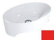 Раковина для ванної Miraggio Evora 50х32 см мармур мармур Miramarble люмінесцентний червоний 0000302