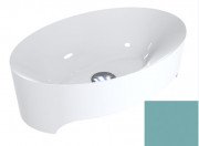 Раковина для ванной Miraggio Evora 50х32 см литой мрамор Miramarble пастельно-бирюзовый 0000305