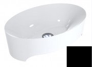 Раковина для ванної Miraggio Evora 50х32 см мармур мармур Miramarble чорний матовий 0000306