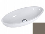 Раковина для ванной Miraggio Nice 59,5х29,7 см литой мрамор Miramarble бежево-серый 0000322