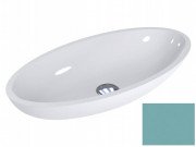 Раковина для ванной Miraggio Nice 59,5х29,7 см литой мрамор Miramarble пастельно-бирюзовый 0000328