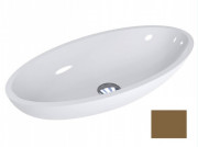 Раковина для ванної Miraggio Nice 59,5х29,7 см мармур мармур Miramarble перловий-золотий матовий 0000969