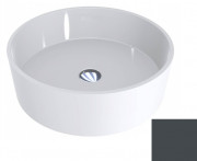 Раковина для ванної Miraggio Sofia Ø47,7 см литий мармур Miramarble графітовий сірий 0000343