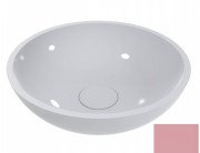 Раковина для ванної Miraggio Palermo Ø49,7 см литий мармур Miramarble світло-рожевий 0000335