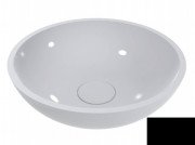 Раковина для ванной Miraggio Palermo Ø49,7 см литой мрамор Miramarble черный матовый 0000340