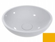 Раковина для ванной Miraggio Palermo Ø49,7 см литой мрамор Miramarble сигнальный желтый 0000639