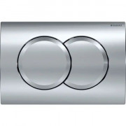 Кнопка смыва Geberit Delta01 двойной смыв пластик хром глянцевый 115.107.21.1