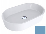 Раковина для ванной Miraggio Sorrento 55х35,1 см литой мрамор Miramarble пастельно-синий матовый 0001570