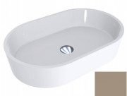 Раковина для ванной Miraggio Sorrento 55х35,1 см литой мрамор Miramarble серо-бежевый 0000917