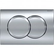 Кнопка змиву Geberit Delta01 подвійний змив пластик хром глянсовий 115.107.21.1