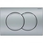 Кнопка смыва Geberit Delta01 двойной смыв пластик хром матовый 115.107.46.1