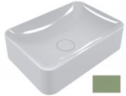 Раковина для ванної Miraggio Debora 50х35 см литий мармур Miramarble блідо-зелений 0001180