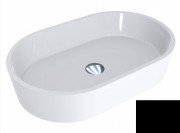 Раковина для ванної Miraggio Sorrento 55х35,1 см мармур мармур Miramarble чорний 0000352