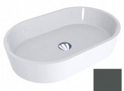 Раковина для ванной Miraggio Sorrento 55х35,1 см литой мрамор Miramarble транспортный серый b 0000909