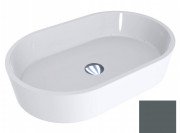 Раковина для ванної Miraggio Sorrento 55х35,1 см литий мармур Miramarble базальтово-сірий матовий 0000968