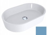 Раковина для ванної Miraggio Sorrento 55х35, 1 см литої мармур Miramarble пастельно-синій матовий 0001570