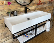 Тумба Snail Флорес с раковиной Флорида 101,5х43,5 см металл/литьевой мрамор 1015LOFT168/2