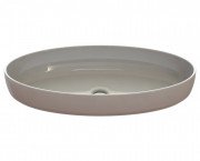 Раковина для ванної кімнати Snail Фараон 80х42 см ливарний мармур білий 169