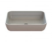 Раковина для ванной Snail Тифани 54х38 см литьевой мрамор белый 176