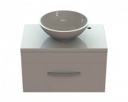 Тумба Snail Мадлен із раковиною Камелія 70х45 см фарбований МДФ/литьовий мармур білий 700KM147