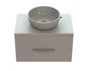 Тумба Snail Мадлен с раковиной Сакура 70х45 см крашенный МДФ/литьевой мрамор белый 700KM177