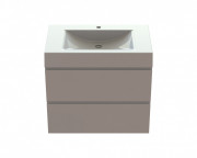 Тумба Snail Елегія з раковиною Атлант 80х48,5 см фарбований МДФ/ливарний мармур білий 800КМ163/800