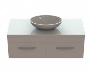 Тумба Snail Венера с раковиной Фиеста 120х55 см крашенный МДФ/литьевой мрамор белый 1200KM174