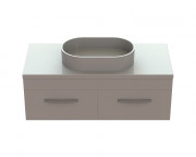 Тумба Snail Венера с раковиной Лиана 120х55 см крашенный МДФ/литьевой мрамор белый 1200KM172