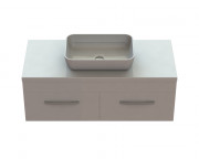 Тумба Snail Венера с раковиной Тифани 120х55 см крашенный МДФ/литьевой мрамор белый 1200KM176