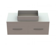 Тумба Snail Венера с раковиной Тоскана 120х55 см крашенный МДФ/литьевой мрамор белый 1200KM171