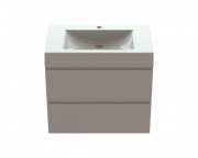 Тумба Snail Елегія з раковиною Атлант 80х48,5 см фарбований МДФ/ливарний мармур білий 800КМ163/800