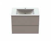 Тумба Snail Елегія з раковиною Орфей 80х48,5 см фарбований МДФ/ливарний мармур білий 800КМ165/800