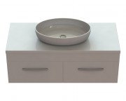 Тумба Snail Венера з раковиною Парадіз 120х55 см фарбований МДФ/мармур ливарний білий 1200KM179