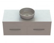 Тумба Snail Венера з раковиною Сакура 120х55 см фарбований МДФ/ливарний мармур білий 1200KM177