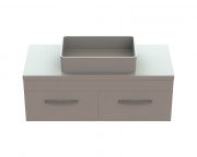 Тумба Snail Венера з раковиною Тоскана 120х55 см фарбований МДФ/ливарний мармур білий 1200KM171