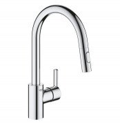 Змішувач для кухні Grohe Feel одноважільний з висувною лійкою хром 31486001