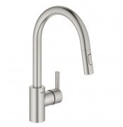 Смеситель для кухни Grohe Feel однорычажный с выдвижной лейкой суперсталь 31486DC1