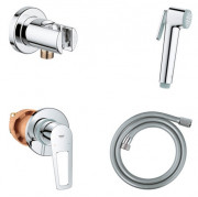 Гігієнічний душ із змішувачем прихованого монтажу Grohe BauLoop з Tempesta-F хром UA11104201