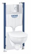 Система інсталяції Grohe Solido 5 в 1 із підвісним унітазом сидінням та клавішею 39900000