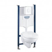Система інсталяції Grohe Solido 5 в 1 із підвісним унітазом сидінням та клавішею Skate Air 39116000