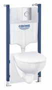 Система инсталляции Grohe Solido 5 в 1 с подвесным унитазом сиденьем и клавишей 39900000