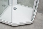 Душовий піддон IDO Showerama 10-5 Comfort 90x90 см мармур литий білий 558.401.00.1