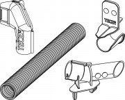 Крепежные зажимы и кожух для шланга подачи воды TECE 9820569