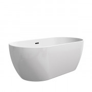 Ванна акриловая Ravak Freedom O 169x80 см отдельно стоящая белый/слив перелив черный XC00100032