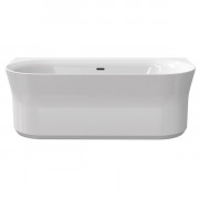 Ванна акриловая Ravak Ypsilon Wall 178x86 см отдельно стоящая белый/слив перелив черный XC00100035