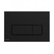 Кнопка змиву Ravak Uni Slim подвійний змив пластик чорний X01744