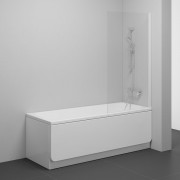 Штора для ванни Ravak Nexty NVS1 80х140 см профіль білий/прозоре скло 7O840100Z1