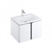 Тумба под раковину Ravak Balance SD 800 подвесная MFPB/МДФ белый/графит X000001369